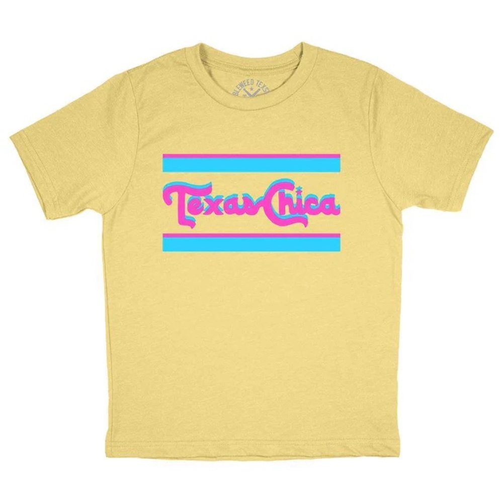 TEXAS YELLOW CHICA RETRO SHORT SLEEVE FASHION T SHIRT - Sz Medium